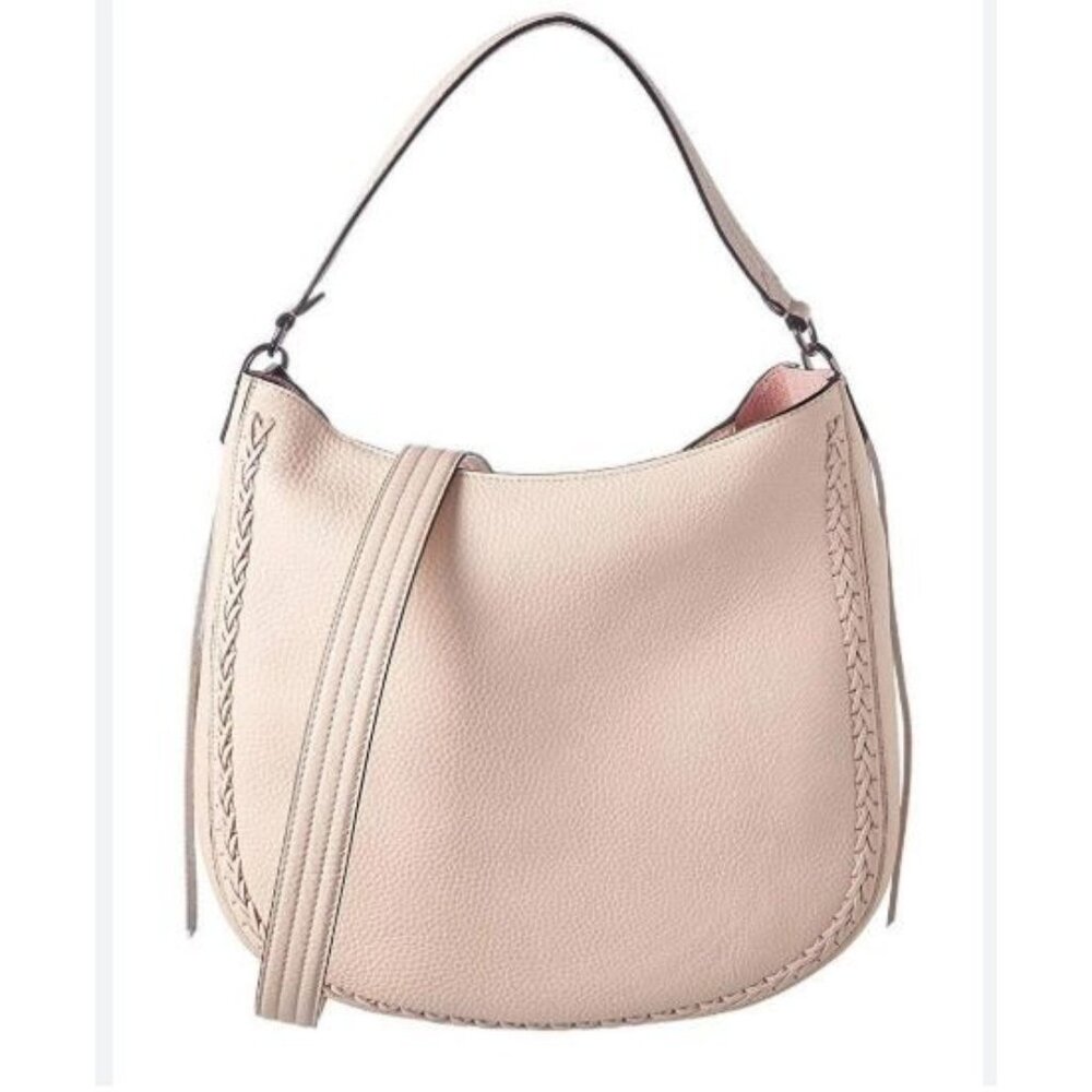 Rebecca Minkoff Unlined Convertible Hobo Whipstitch-Soft Blush Handbag